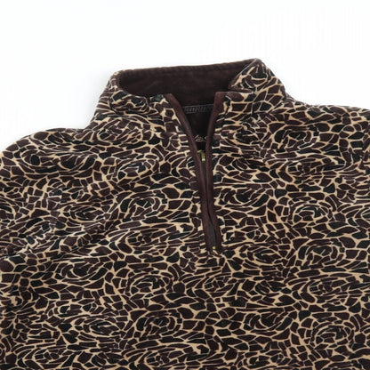 Dash Womens Multicoloured Animal Print  Pullover Jumper Size 10