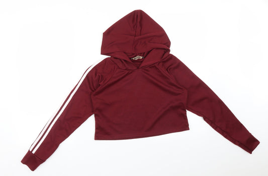 Missguided Womens Red   Pullover Hoodie Size S