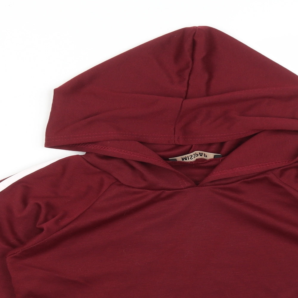 Missguided Womens Red   Pullover Hoodie Size S
