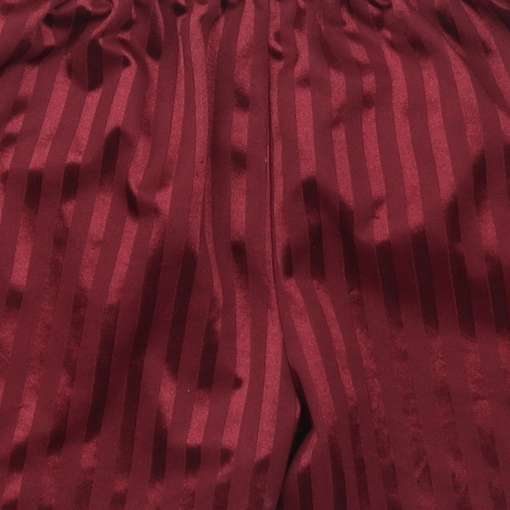 Dean Boys Red Striped  Sweat Shorts Size 7-8 Years