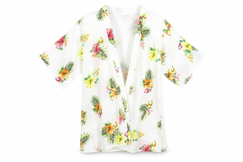 New Look Girls White Floral  Kimono Jacket Size S