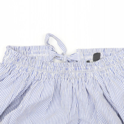 Atmosphere Womens Blue Striped  Basic Blouse Size 6