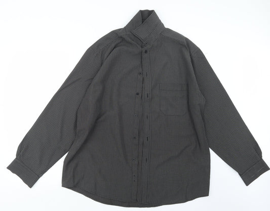 EWM Mens Brown    Button-Up Size L