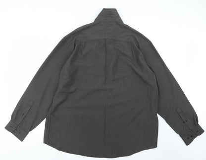 EWM Mens Brown    Button-Up Size L