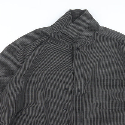 EWM Mens Brown    Button-Up Size L