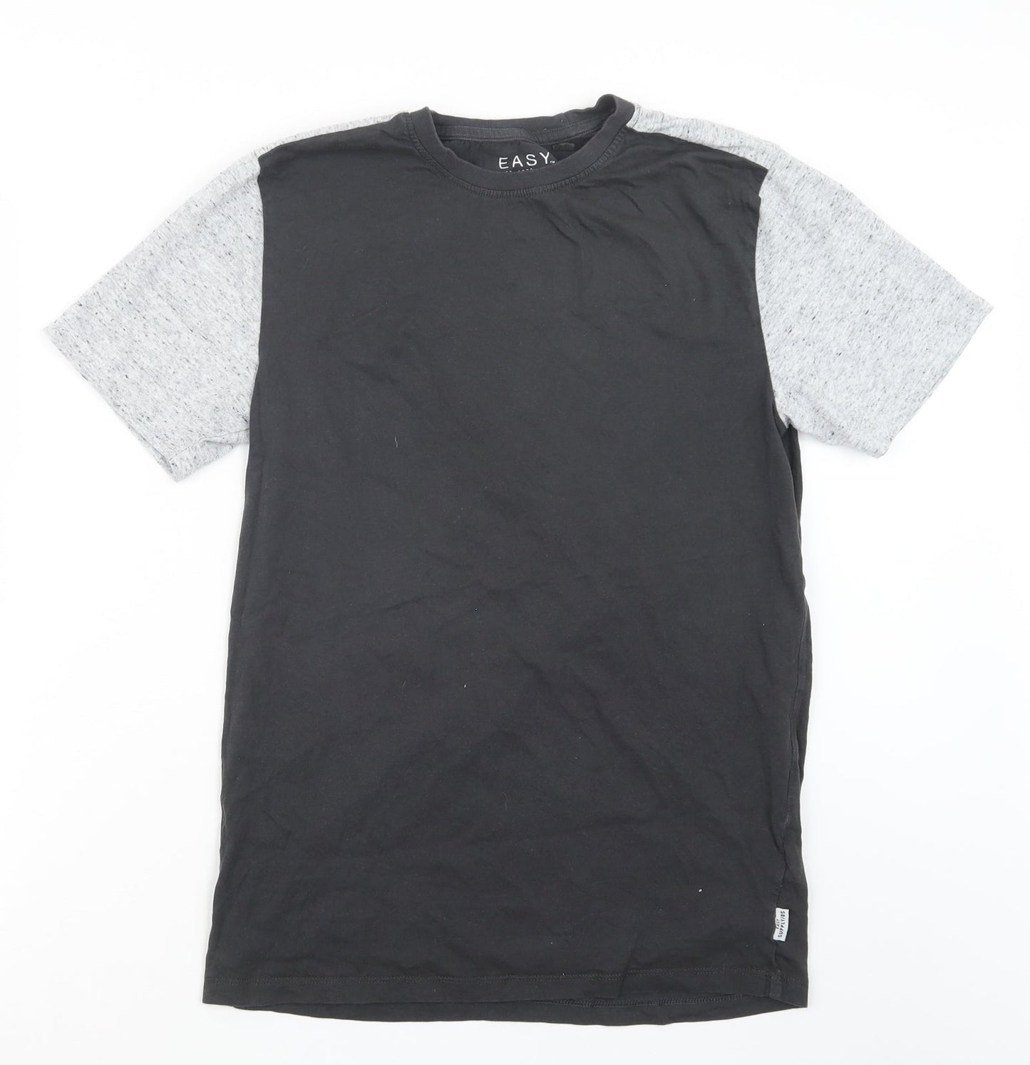 Easy Mens Grey    T-Shirt Size S