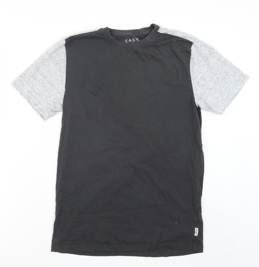 Easy Mens Grey    T-Shirt Size S