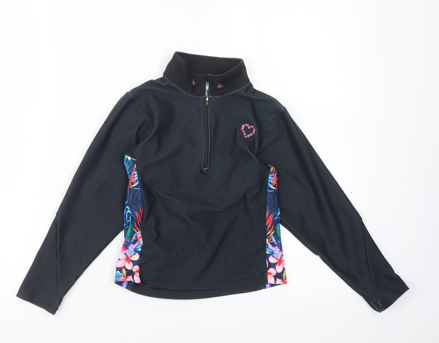 Preworn Girls Black   Jacket  Size 7 Years
