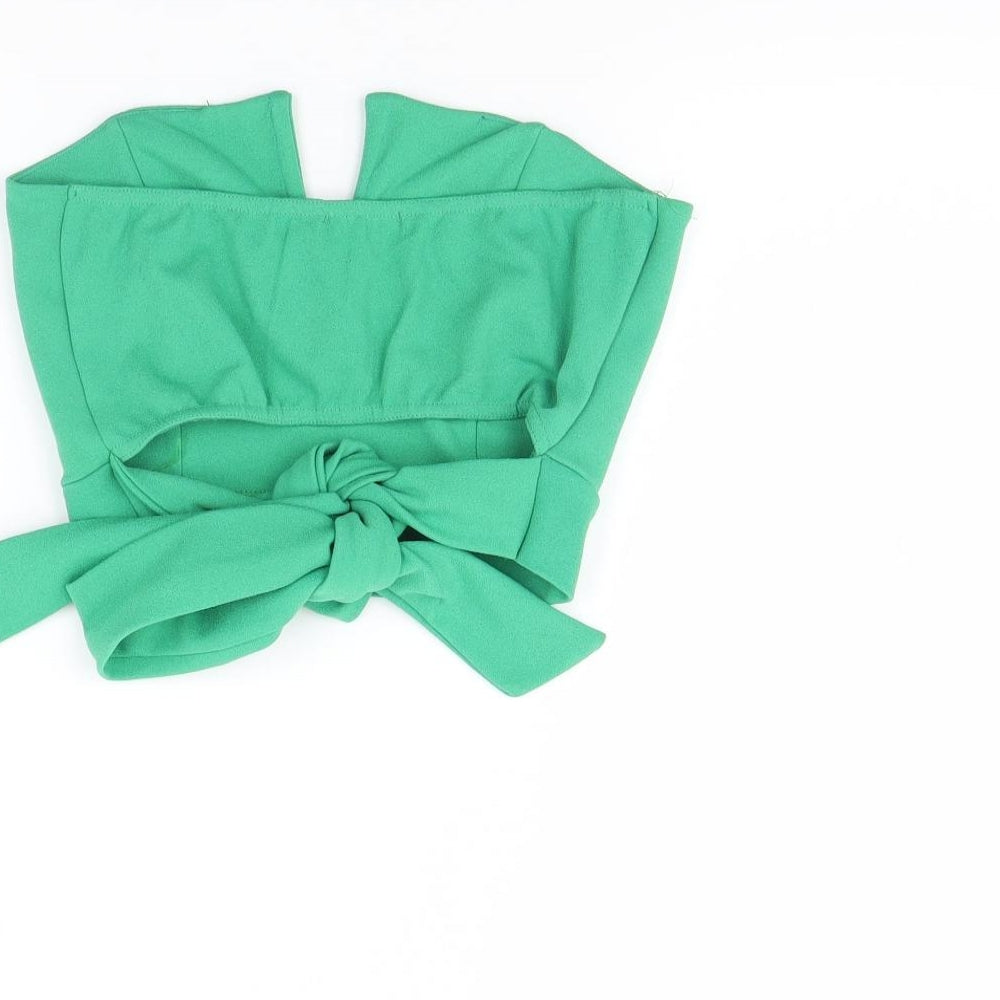 Boohoo Womens Green   Cropped Tank Size 10