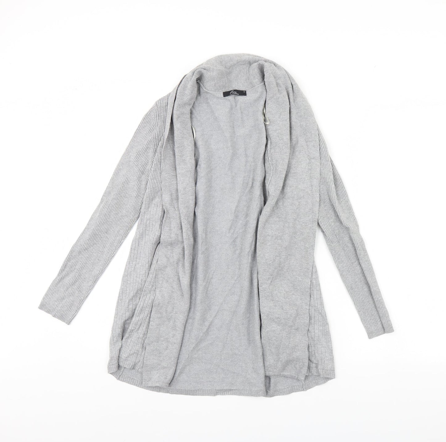 BM Womens Grey   Cardigan Jumper Size M