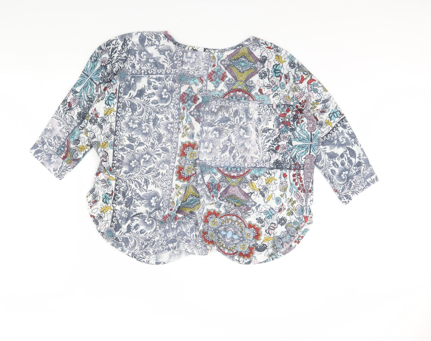 NEXT Womens Multicoloured Fair Isle  Basic Blouse Size 14