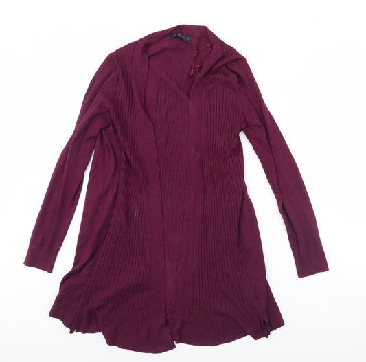 M&S Womens Purple   Cardigan Jumper Size M