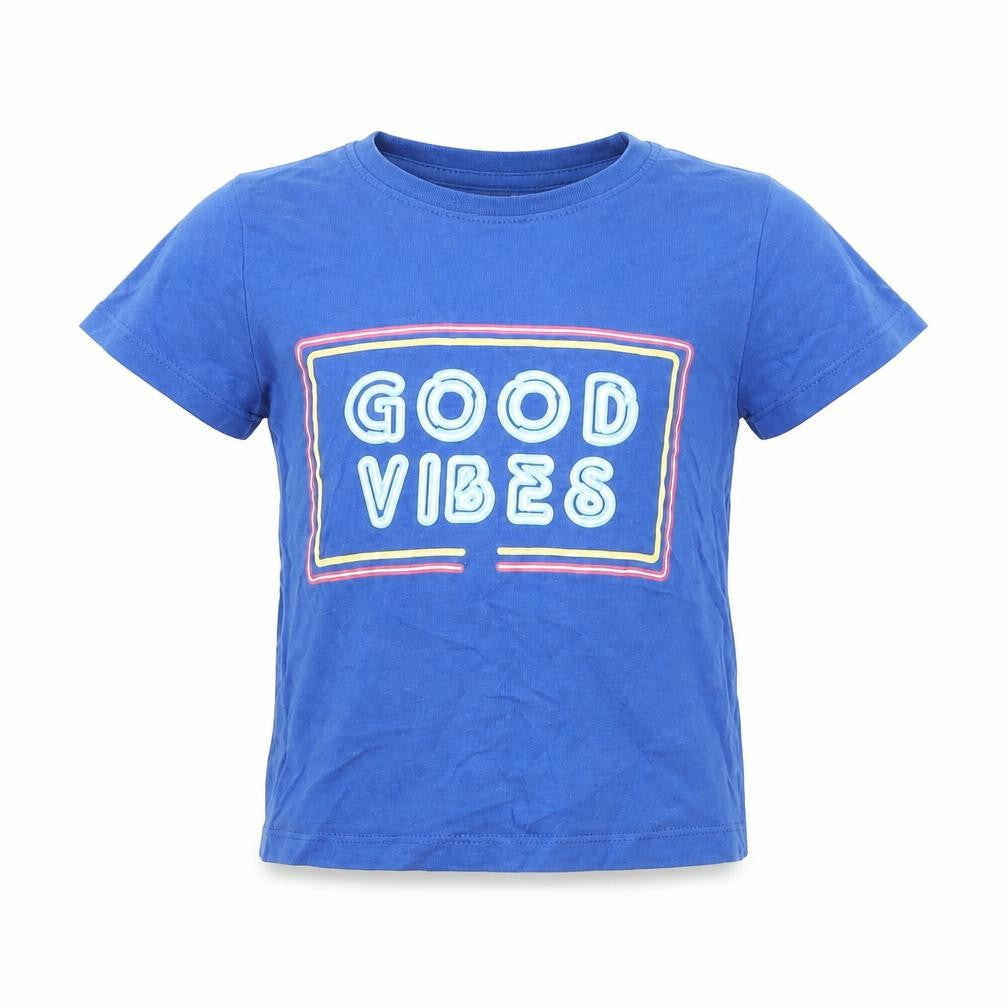 Primark Baby Blue   Basic T-Shirt Size 18-24 Months  - good vibes