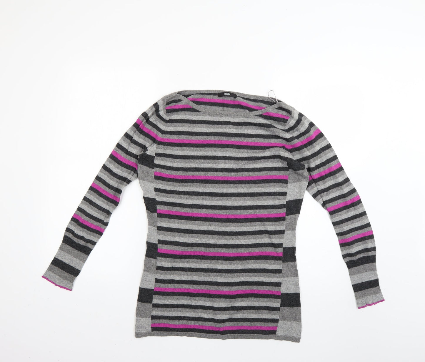 Marks and Spencer Womens Multicoloured Striped  Pullover Jumper Size 8