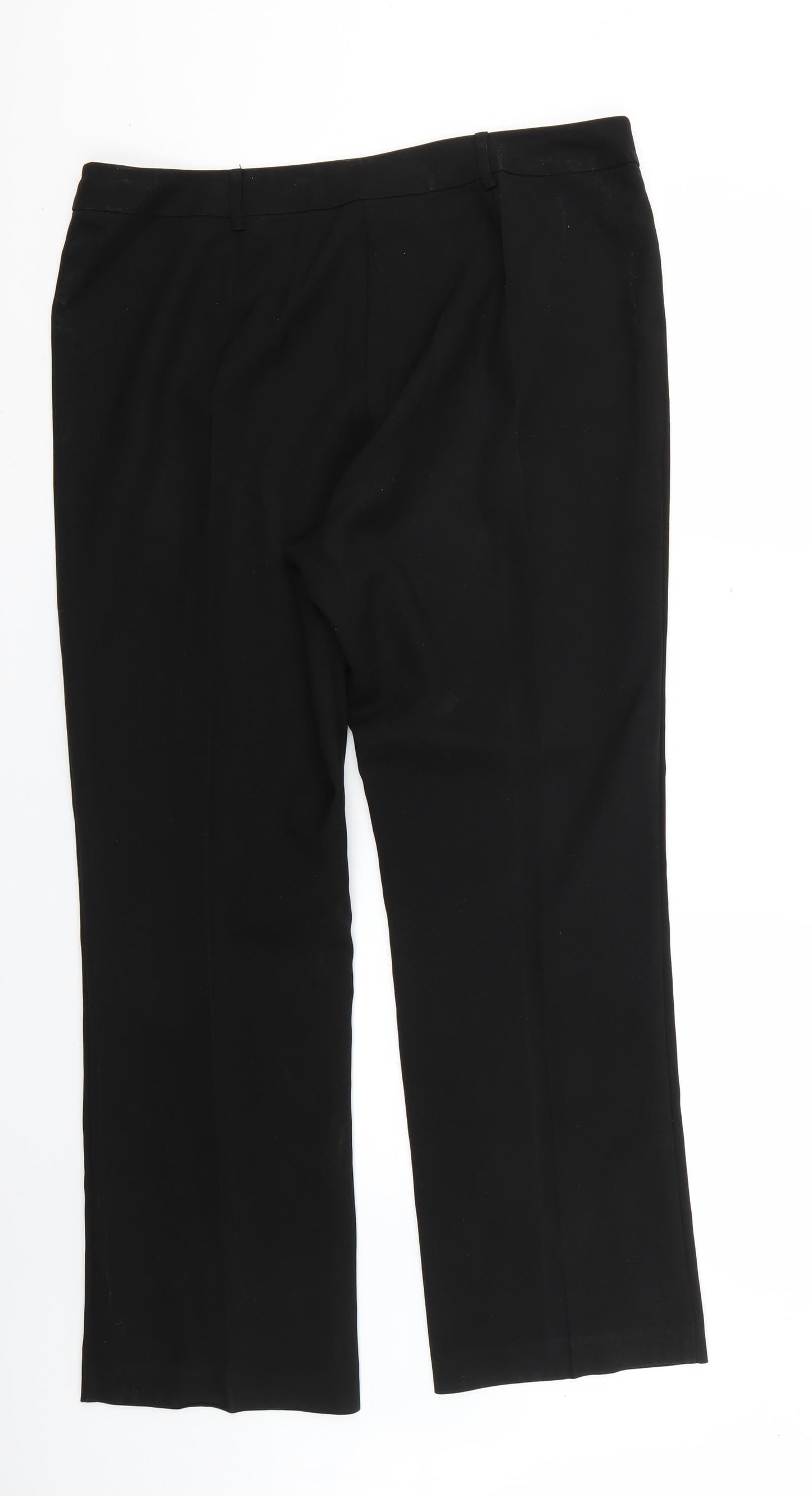 Papaya Womens Black   Trousers  Size 14 L26 in