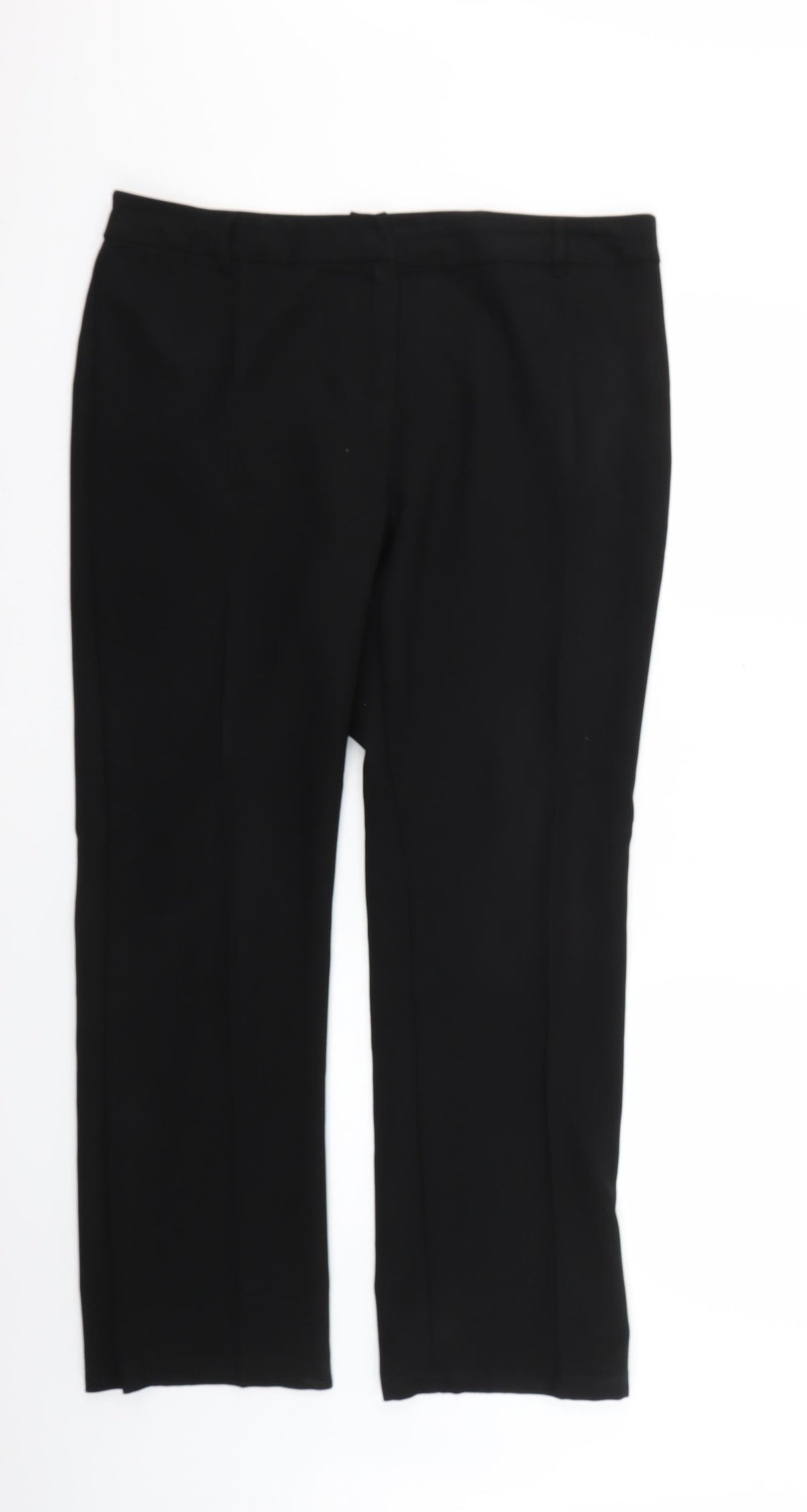 Papaya Womens Black   Trousers  Size 14 L26 in