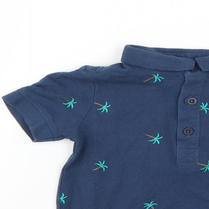 Tu Baby Blue   Basic Polo Size 12-18 Months