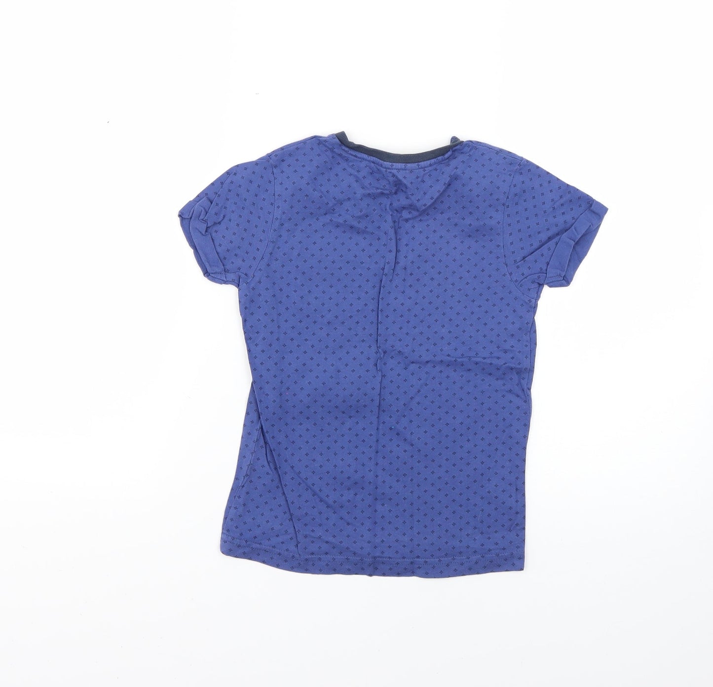George Boys Blue Polka Dot  Basic T-Shirt Size 5-6 Years