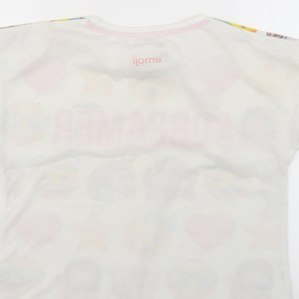 character.com Girls Multicoloured Geometric  Basic T-Shirt Size 11-12 Years