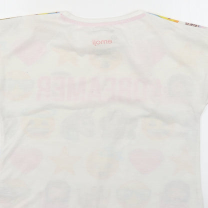 character.com Girls Multicoloured Geometric  Basic T-Shirt Size 11-12 Years