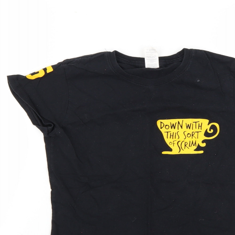 Gildan Womens Black   Basic T-Shirt Size S