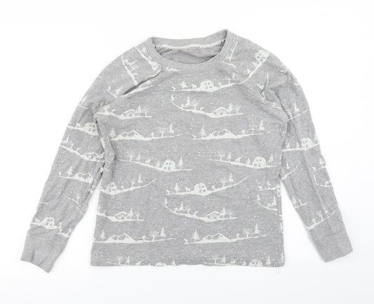 George Womens Grey   Pullover Sweatshirt Size 8