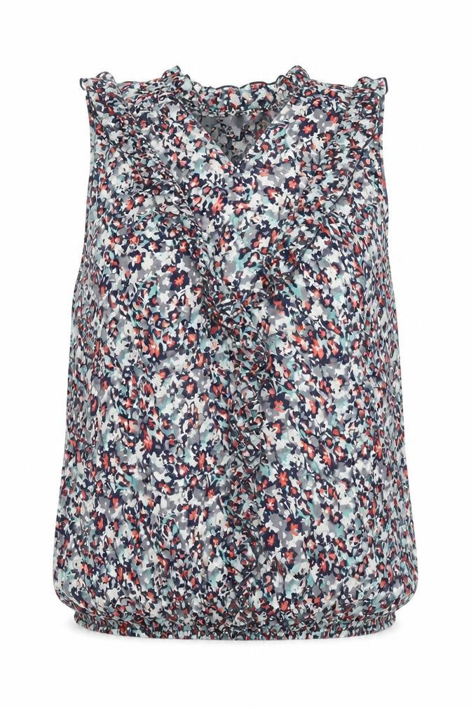 BHS Womens Blue Floral  Basic Tank Size 10