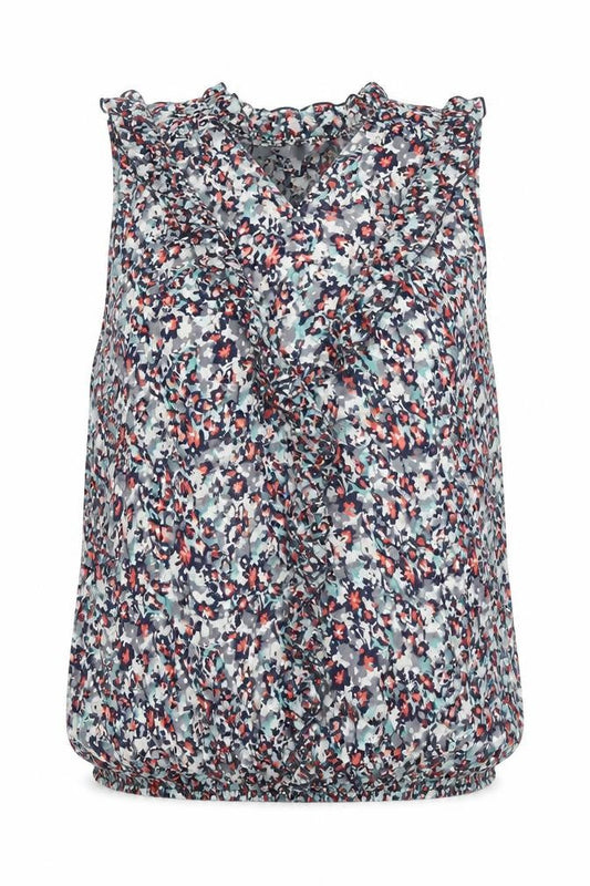 BHS Womens Blue Floral  Basic Tank Size 10