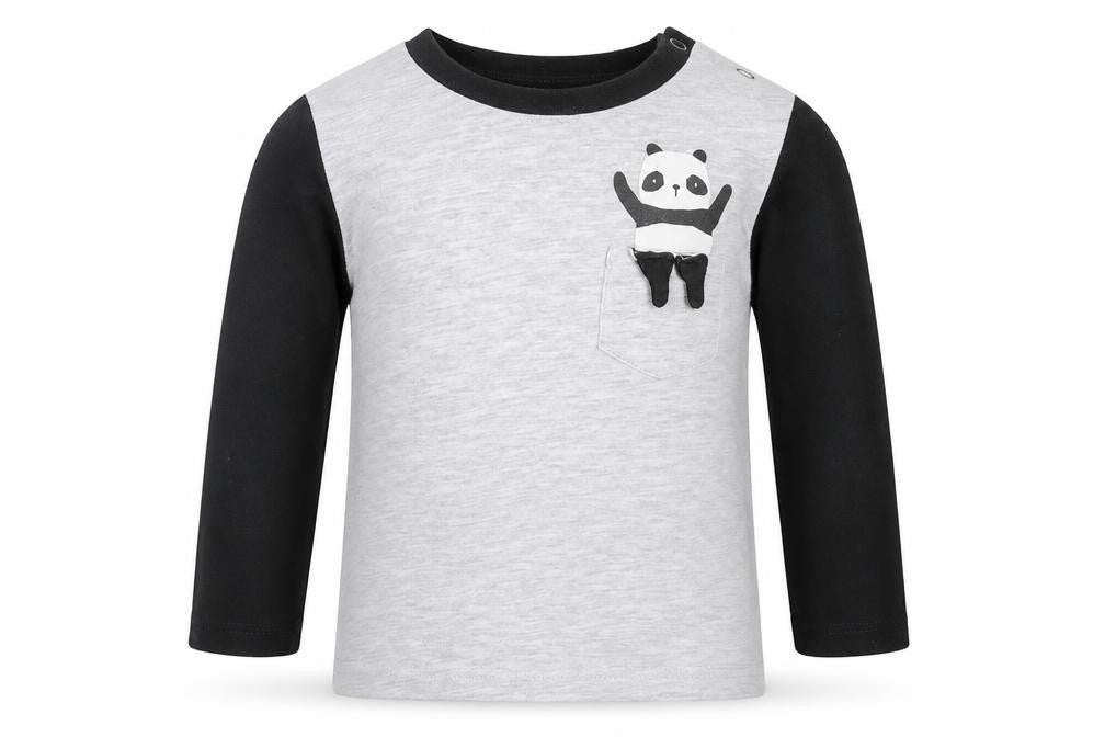 Fred & Flo Boys Grey   Basic T-Shirt Size 12-18 Months
