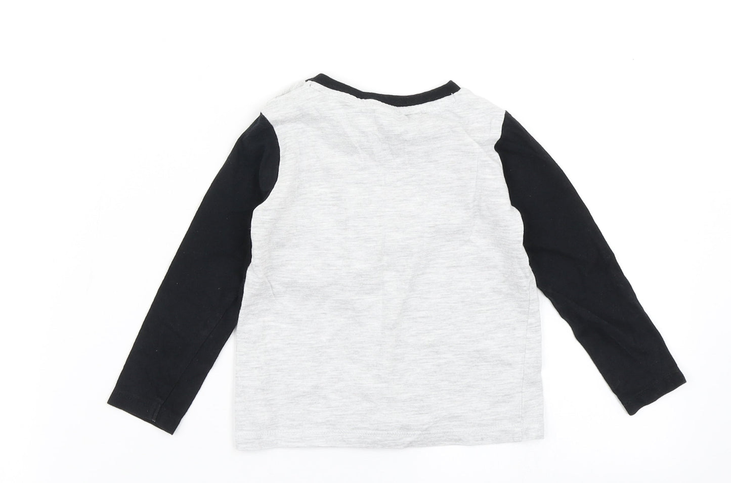Fred & Flo Boys Grey   Basic T-Shirt Size 12-18 Months