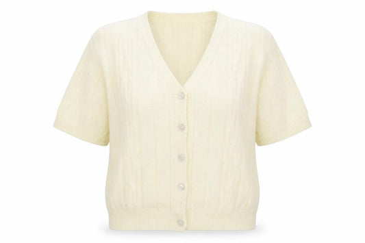 Compliments Womens Yellow  Knit Cardigan Jumper Size L