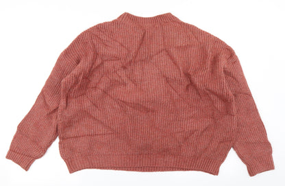Next Womens Brown  Knit Pullover Jumper Size L