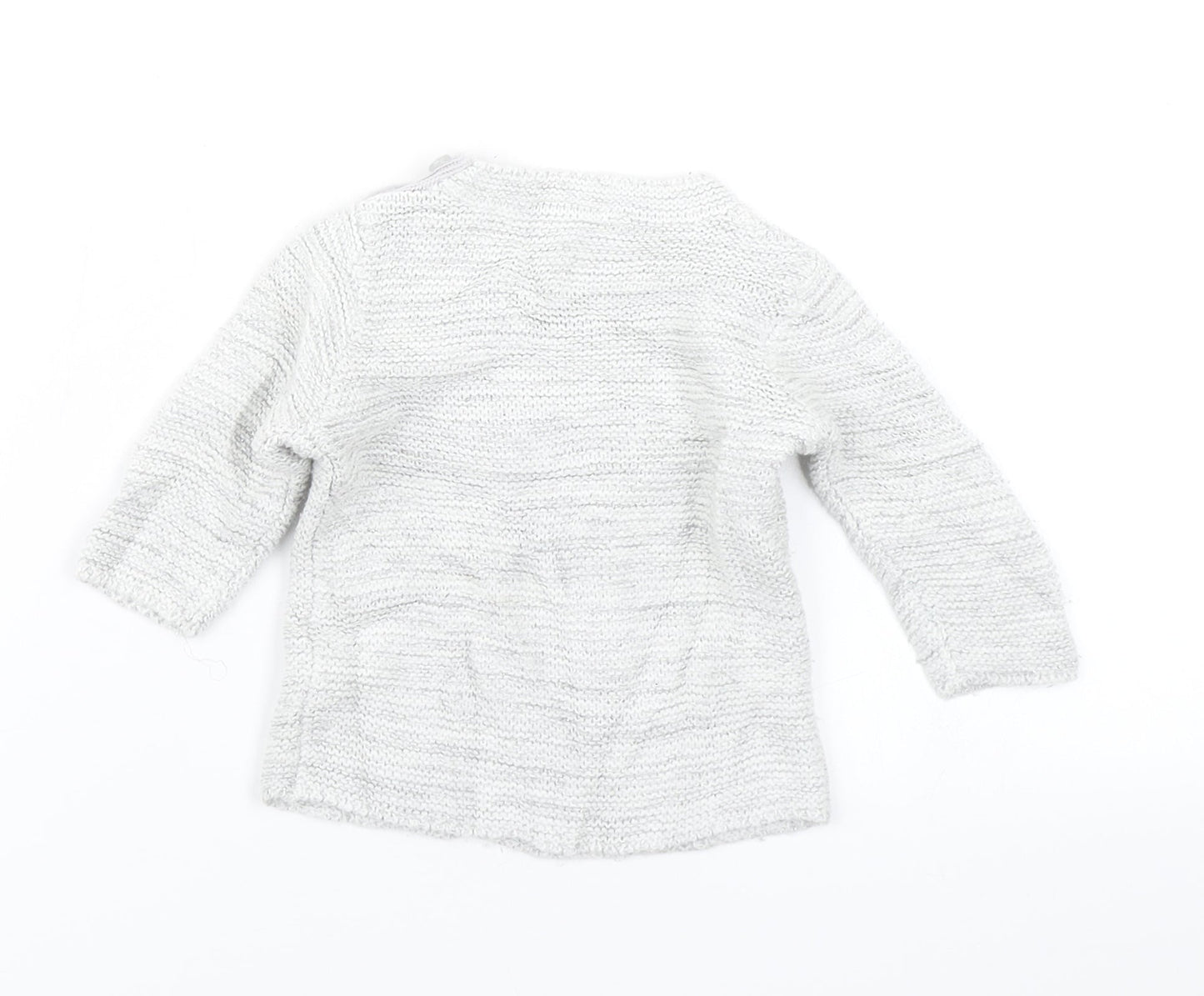 George Girls Grey  Knit Pullover Jumper Size 0-3 Months