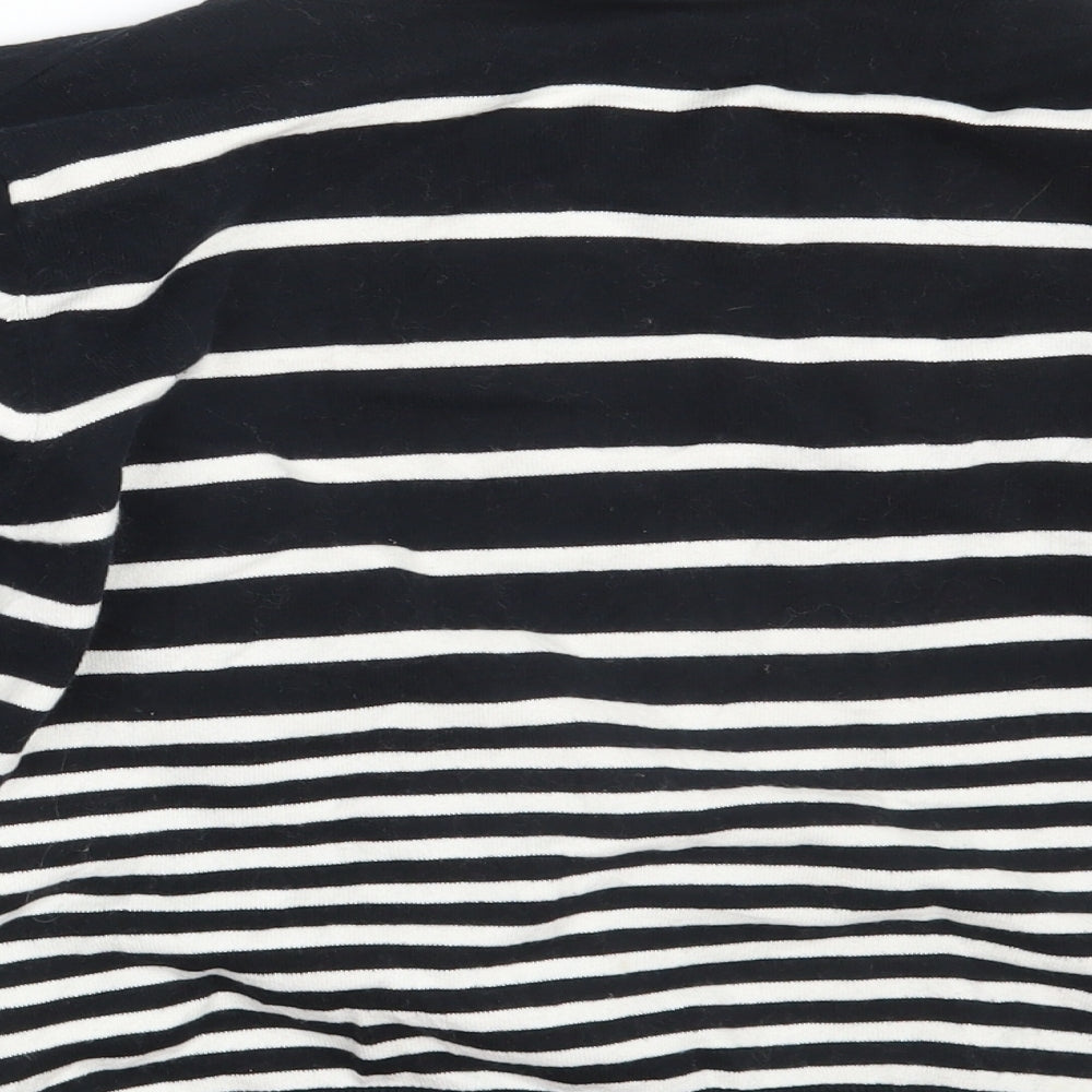 Atmosphere Womens Black Striped Knit Cardigan Jumper Size 14