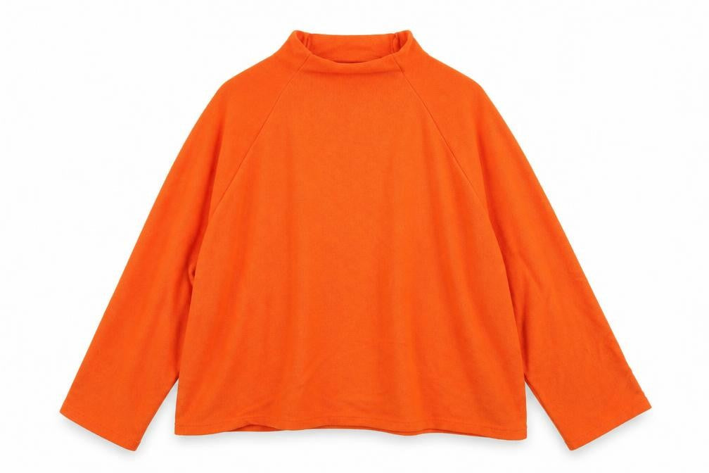H&M Womens Orange   Pullover Sweatshirt Size XL
