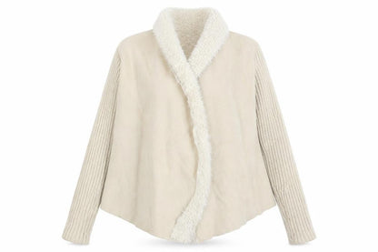 Atmosphere Womens Beige  Knit Wrap Jumper Size S