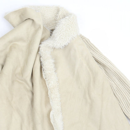 Atmosphere Womens Beige  Knit Wrap Jumper Size S