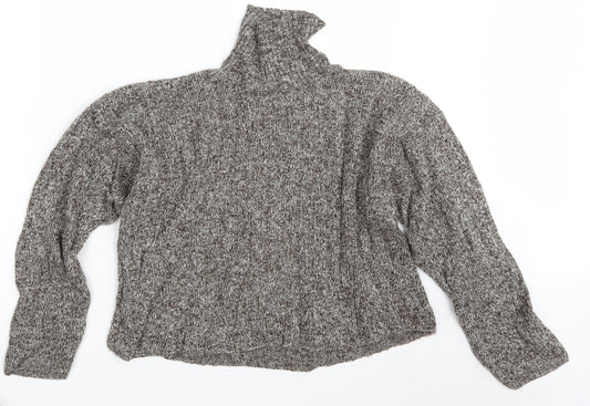 New Look Womens Brown  Knit Pullover Jumper Size S