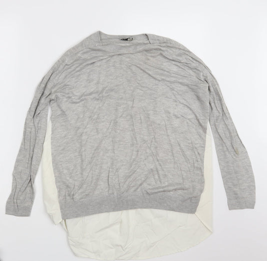 ASOS Womens Grey   Pullover Sweatshirt Size 12