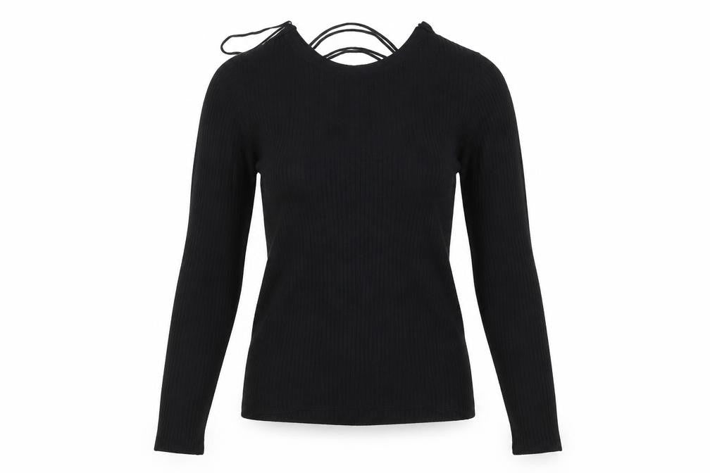 New Look Womens Black  Knit Pullover Jumper Size 6