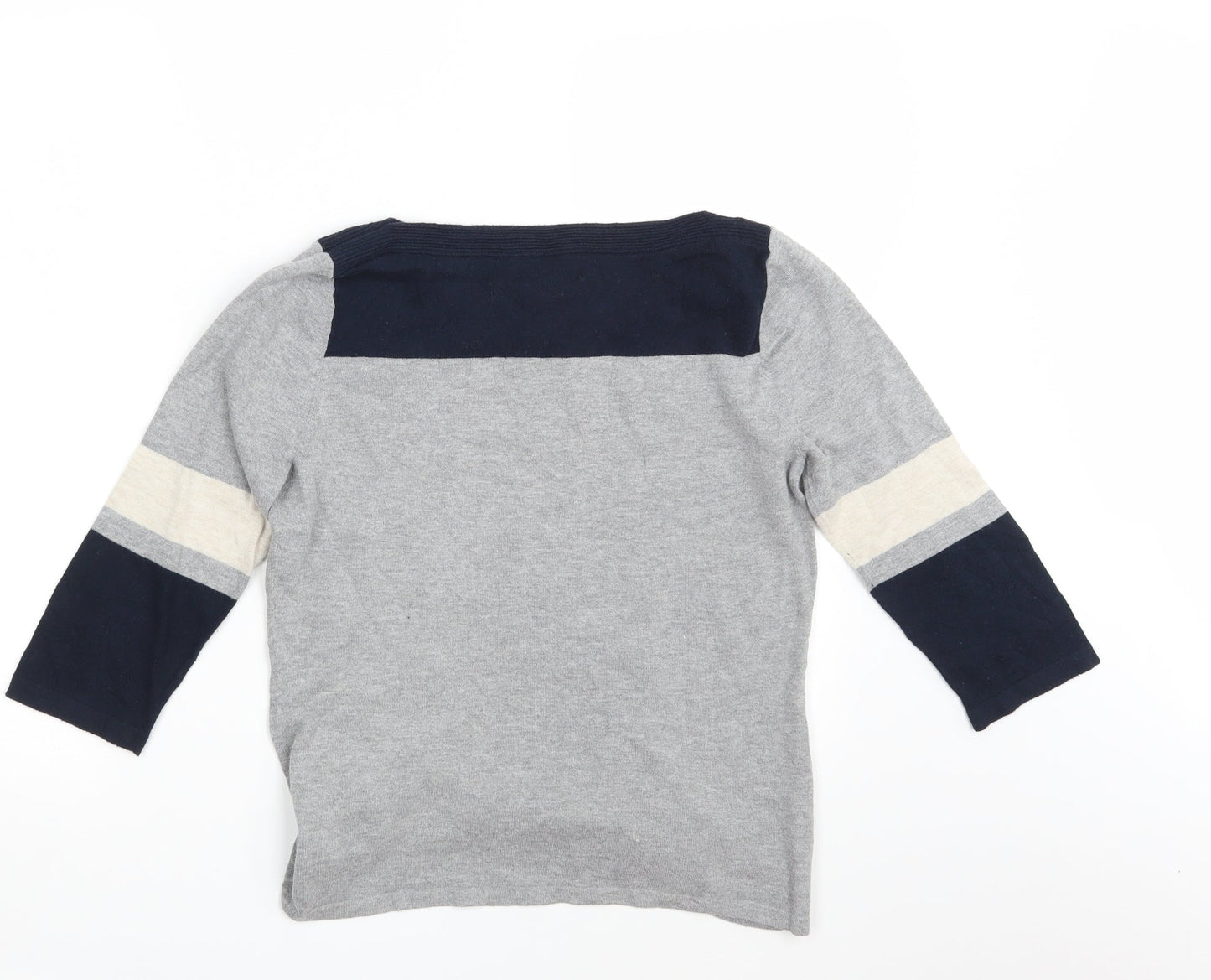 NEXT Womens Grey  Knit Pullover Sweatshirt Size 12