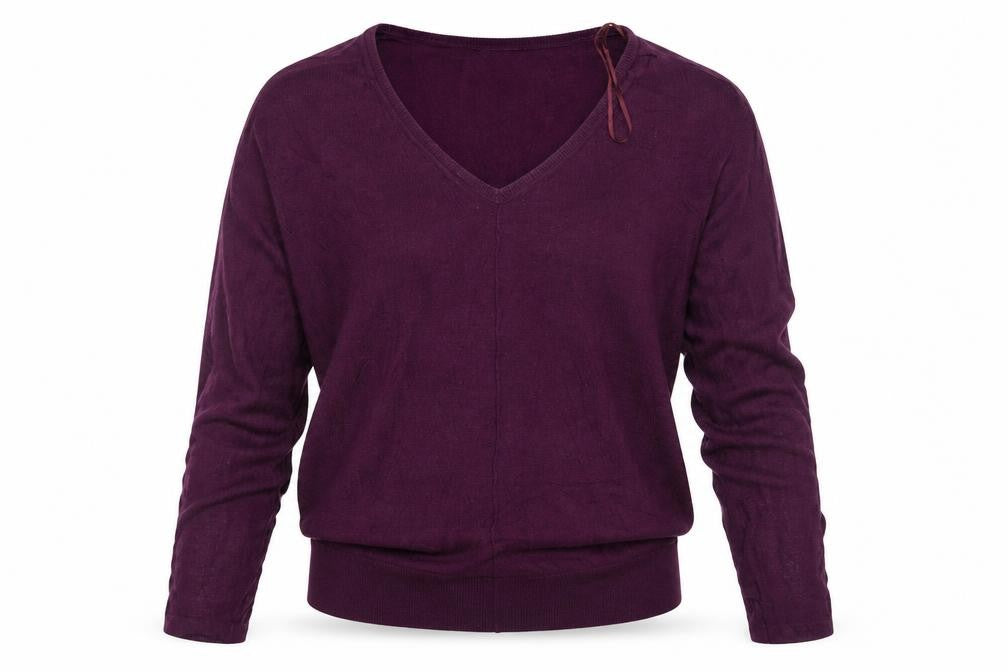 Topshop Womens Purple  Knit Pullover Sweatshirt Size 8