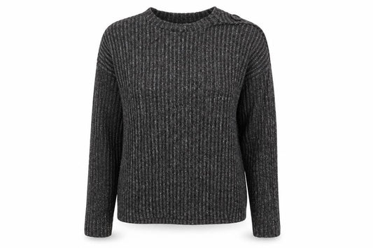 Primark Womens Grey  Knit Pullover Sweatshirt Size 4