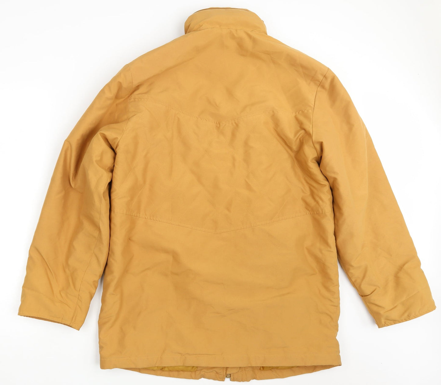 Doxon Womens Yellow   Overcoat Coat Size 14