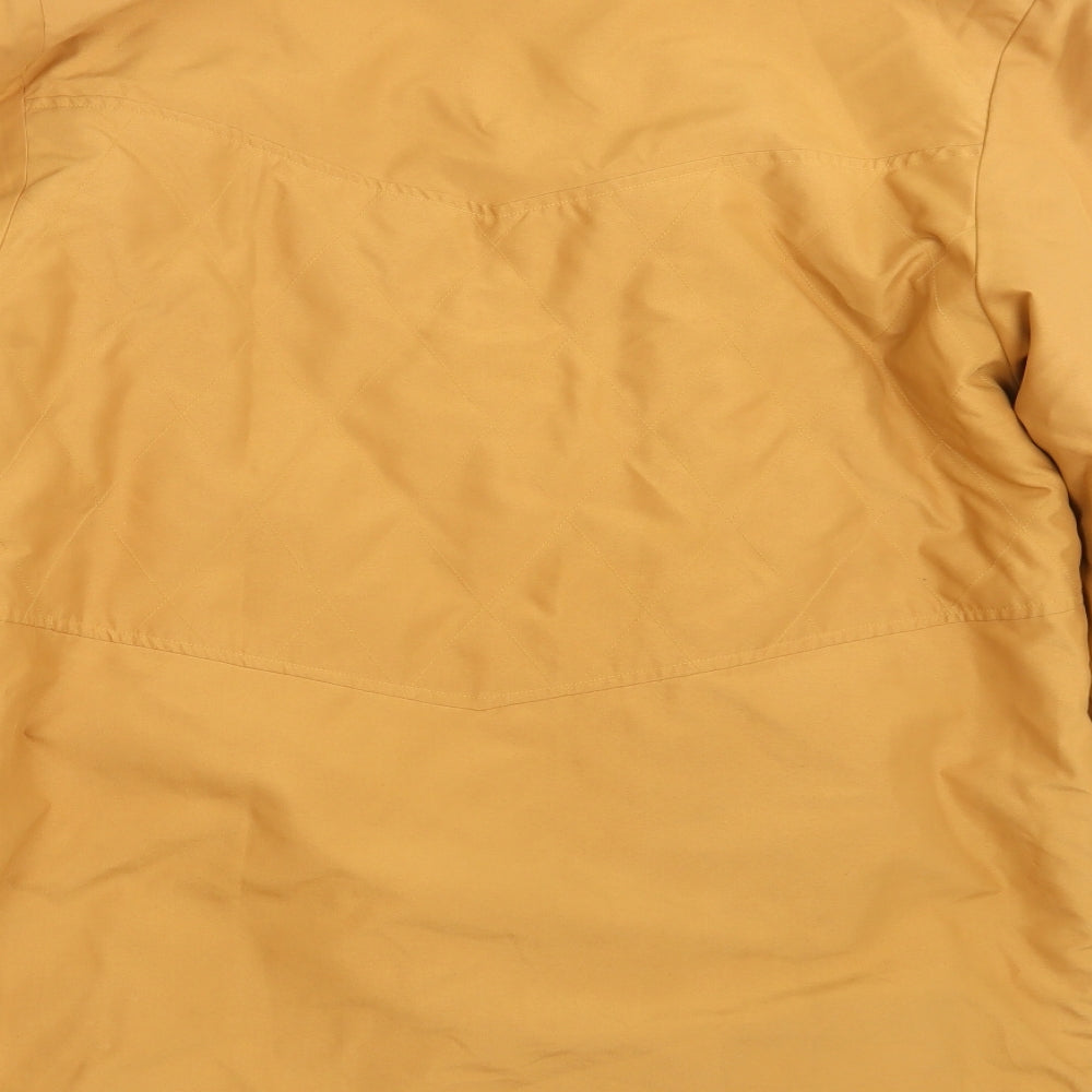Doxon Womens Yellow   Overcoat Coat Size 14