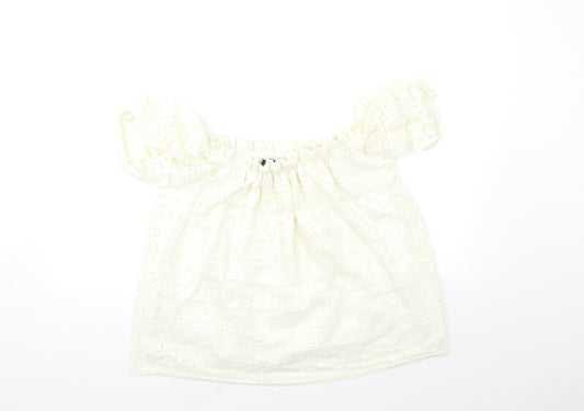 New Look Womens White   Basic Blouse Size 12
