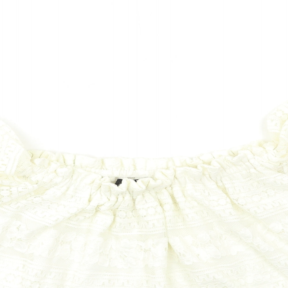 New Look Womens White   Basic Blouse Size 12