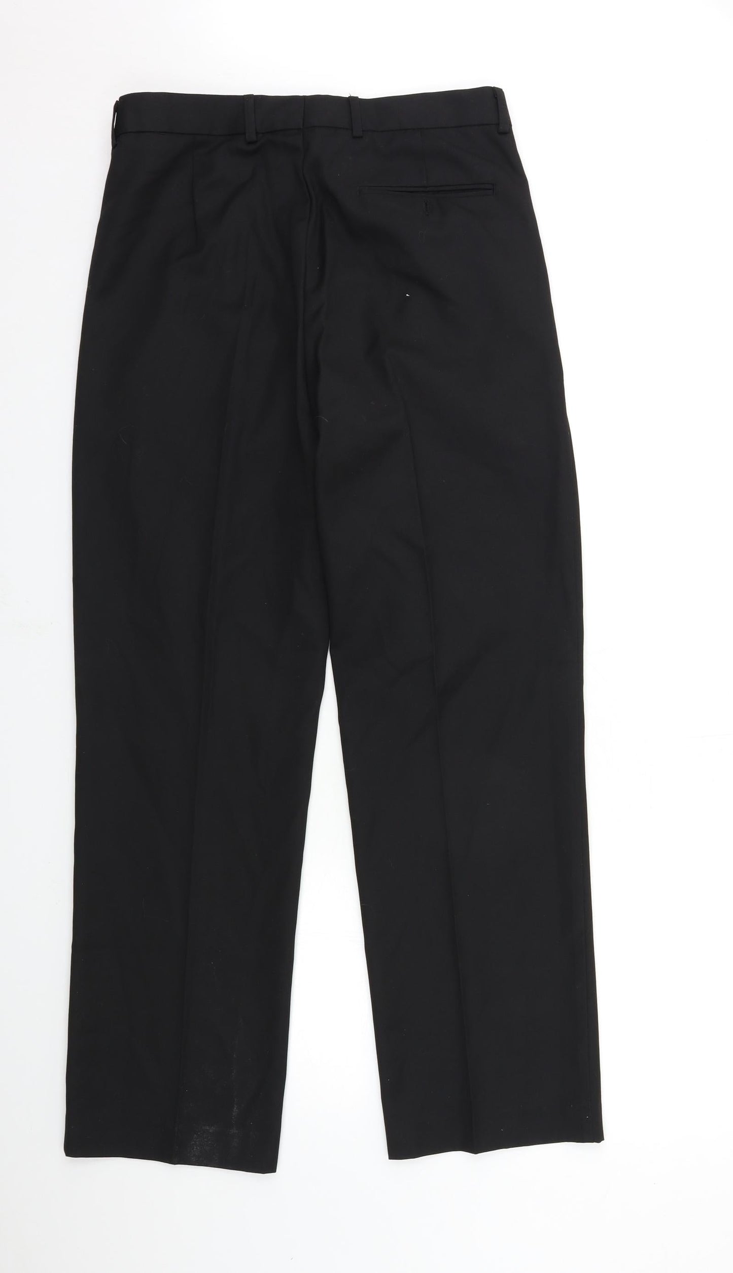 George Mens Black   Dress Pants Trousers Size 32 in L31 in