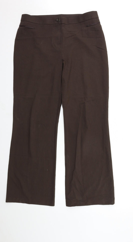 Marks and Spencer Womens Brown   Trousers  Size 16 L31 in