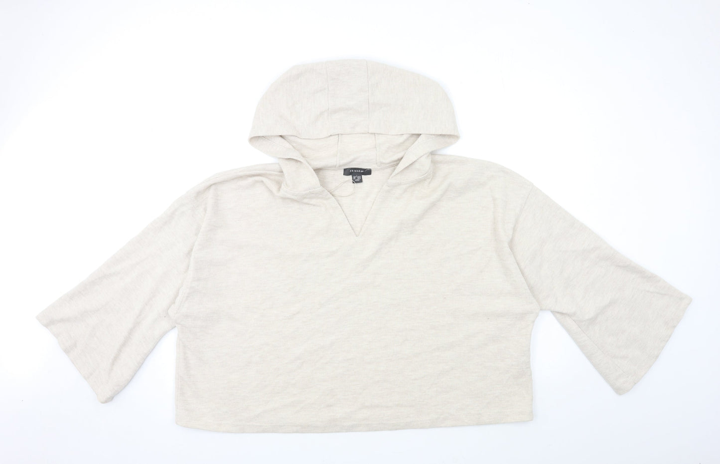 Primark Womens Beige   Pullover Hoodie Size 14